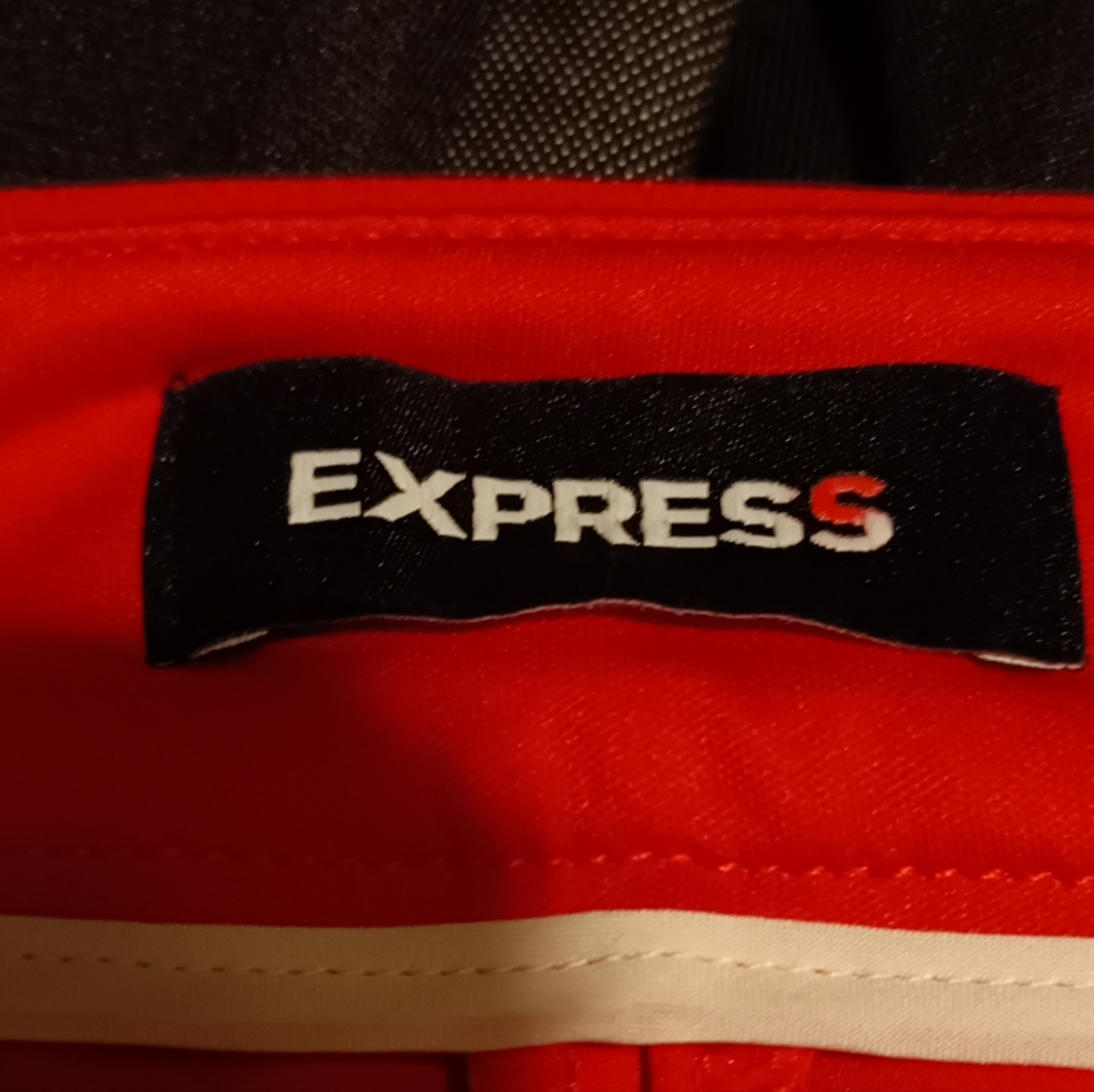 🍋Express NWT 0R red skinny mid-rise stretch - Picture 3 of 11